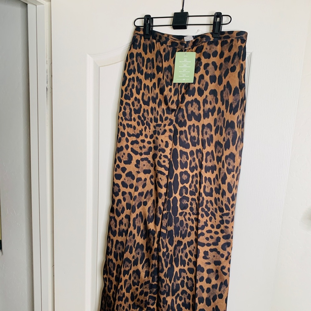 Stylish leopard print dress pants